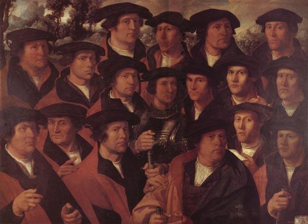 JACOBSZ, Dirck Group Portrait of the Arquebusiers of Amsterdam Germany oil painting art